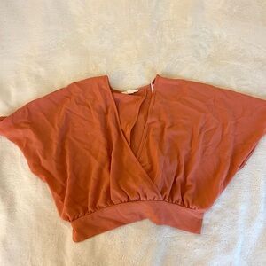 Women's Rust Wrap Top